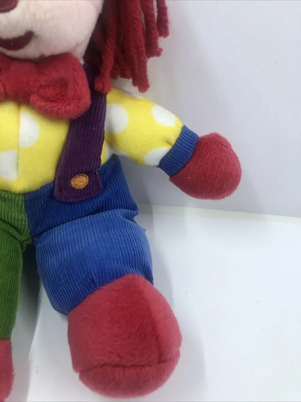 Gymboree Clown Plush 11” Inch Primary Colors Stuffed Animal Toy Gymbo 2006